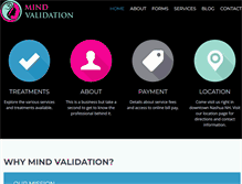 Tablet Screenshot of mindvalidation.com